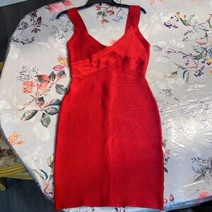 Kardashian Kollection Vibrant Red Dress Holiday 2013 Collection Small